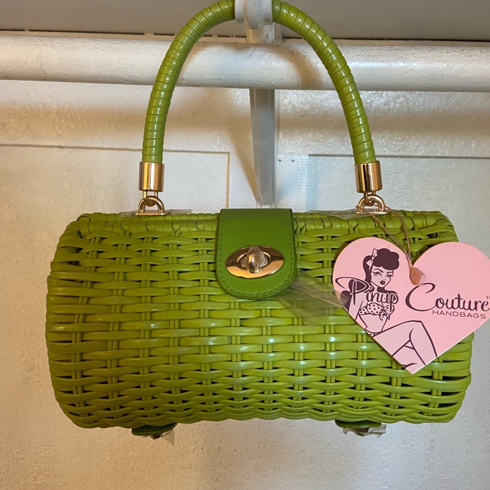 Pinup couture line wicker purse